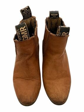 Kids Brown Leather Chelsea Boots with Pull Tabs